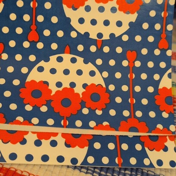 MCM Vintage 60s 70s wedding bridal shower wrapping paper lot bride floral - Picture 5 of 14